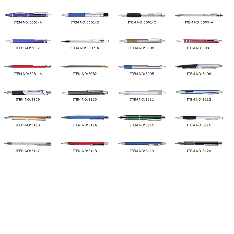 Promotion advertise business ball point pen gift with metal clip yiwu pen